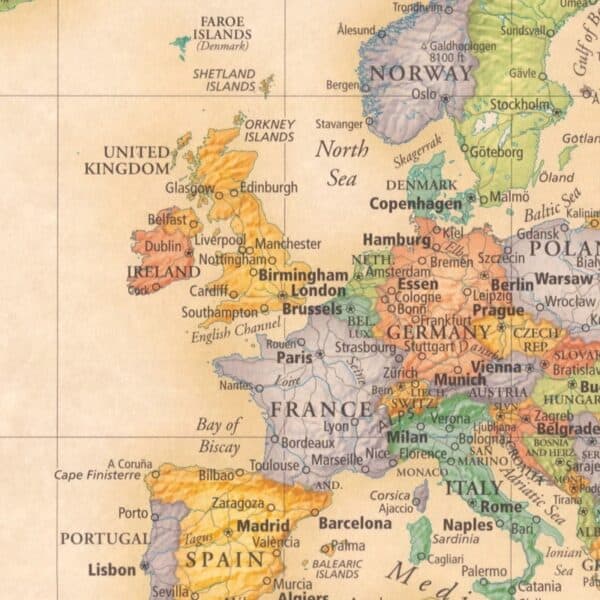 Carte Mappemonde - Vintage