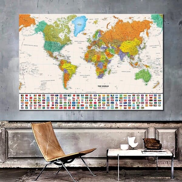 Mappemonde - Beige