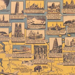Affiche Mappemonde - Vintage