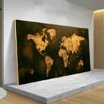 Tableau Mappemonde Vintage