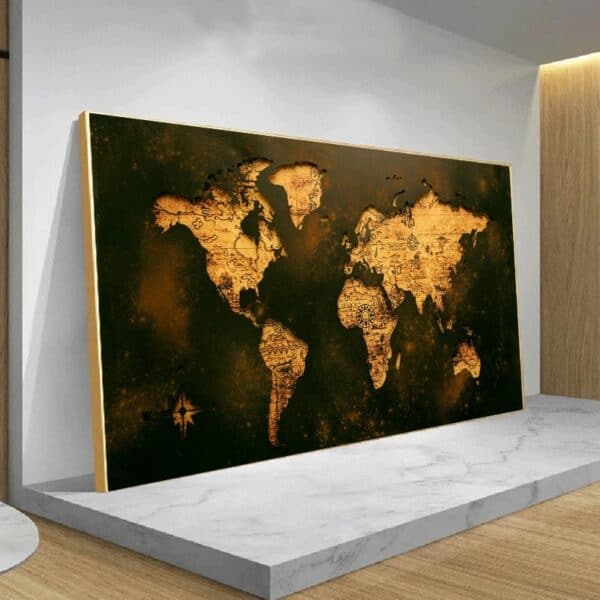 Tableau Mappemonde Vintage