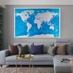 Carte du Monde à Gratter - Argent