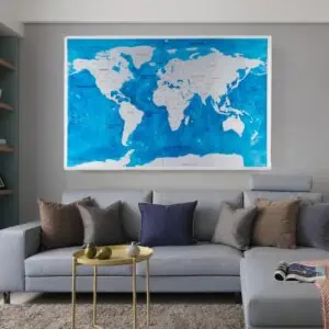 Carte du Monde à Gratter - Argent