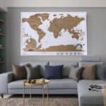 Carte du Monde à Gratter - Blanche