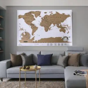Carte du Monde à Gratter - Blanche