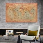 Carte Mappemonde - Ancienne