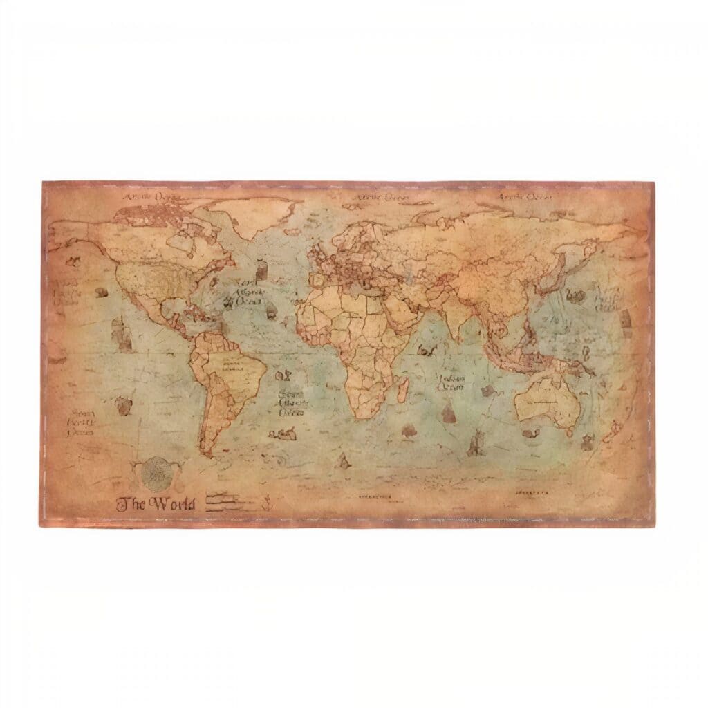 Carte Mappemonde - Ancienne