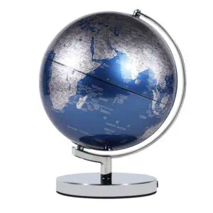Globe Terrestre - Bleu Blanc