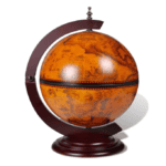 Globe Terrestre - Bois Bar