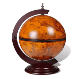 Globe Terrestre - Bois Bar