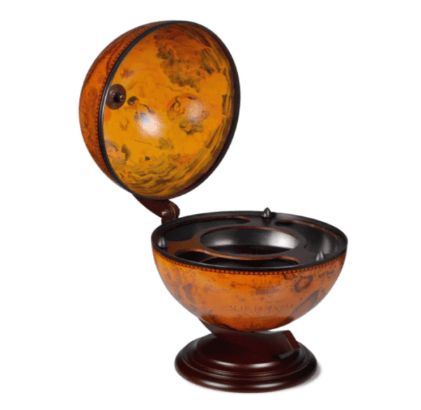 Globe Terrestre - Bois Bar