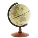 Globe Terrestre - en Bois Ancien