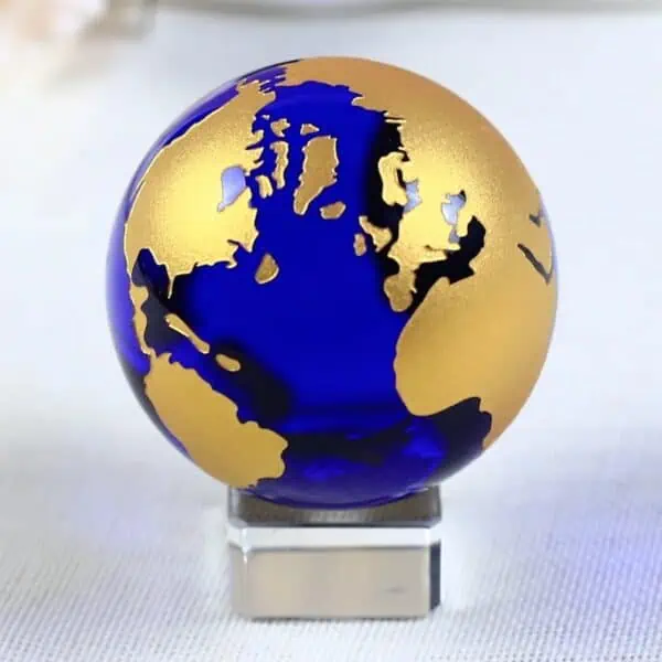 Globe Terrestre - en Cristal