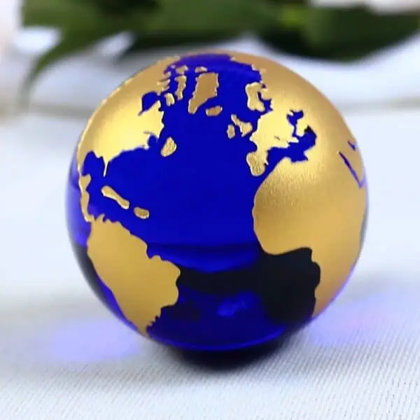 Globe Terrestre - en Cristal