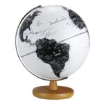 Globe Terrestre Lumineux - Pied Bois