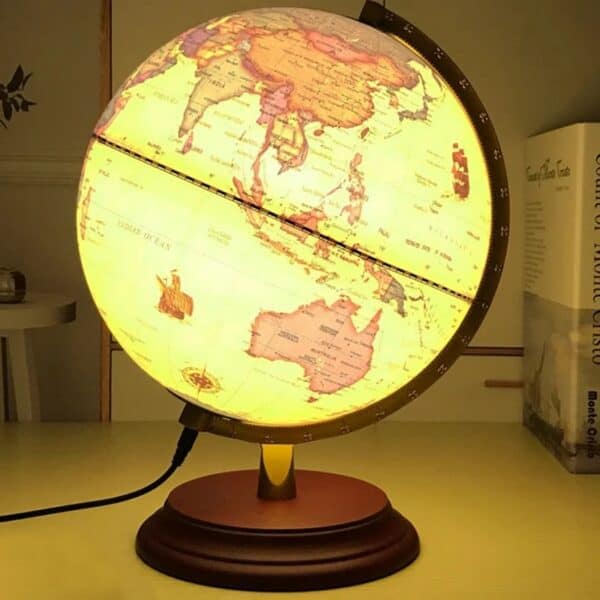 Globe Terrestre Lumineux - Vintage