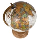 Globe Terrestre - Metal Ancien