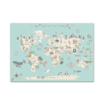 Mappemonde - Animaux