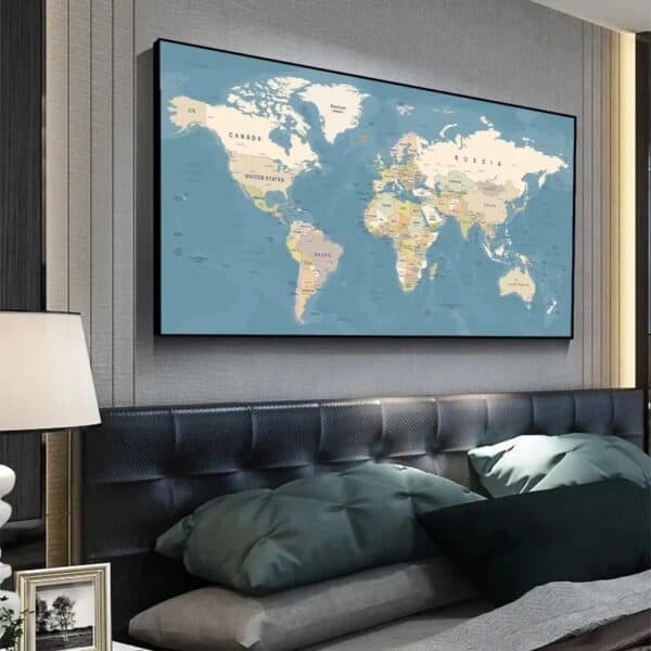 Mappemonde - Bleue