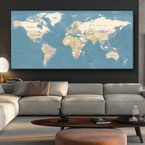 Mappemonde - Bleue