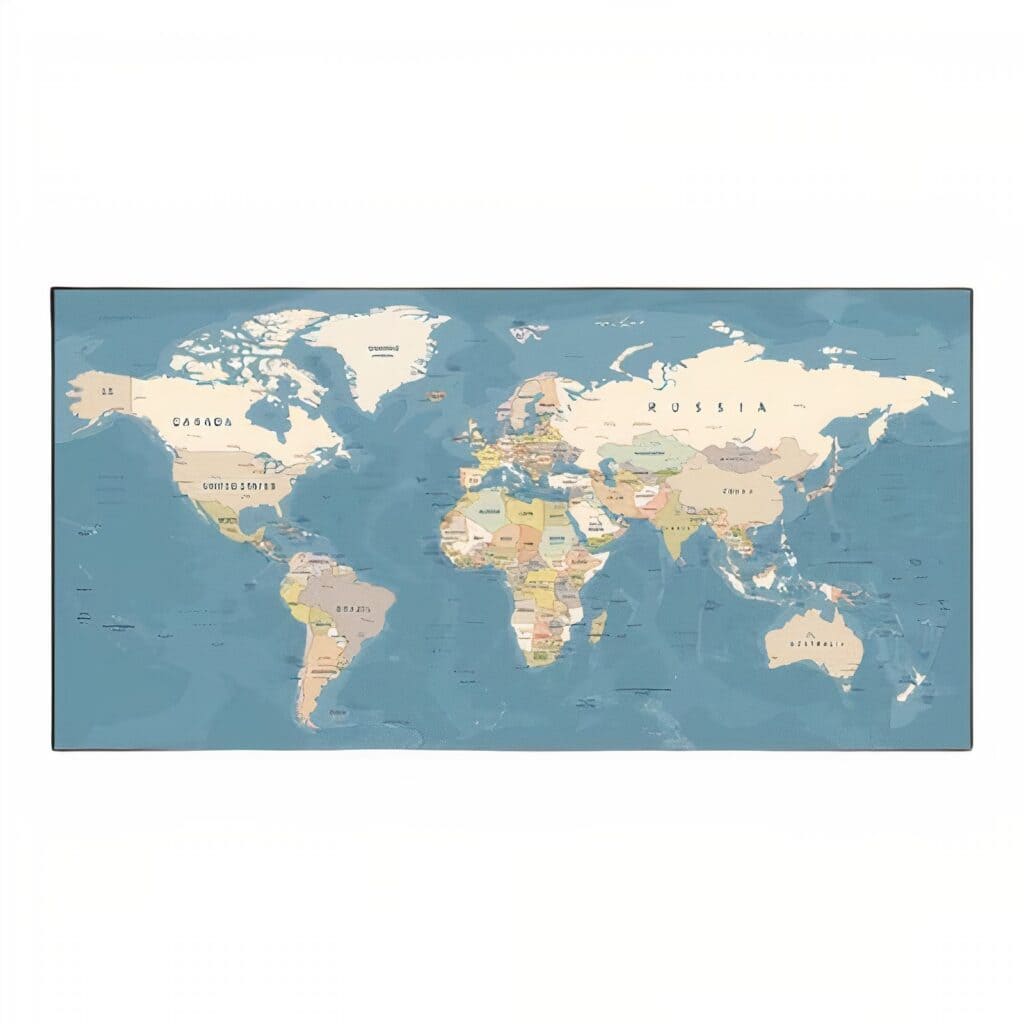 Mappemonde - Bleue