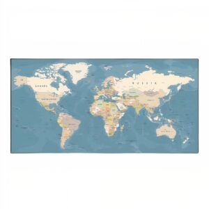 Mappemonde - Bleue