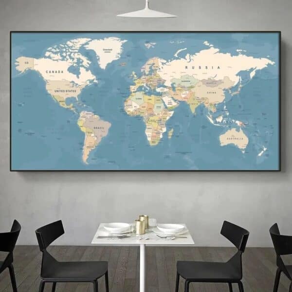 Mappemonde - Bleue