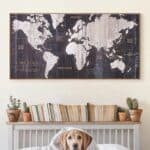 Mappemonde - en Noir et Blanc