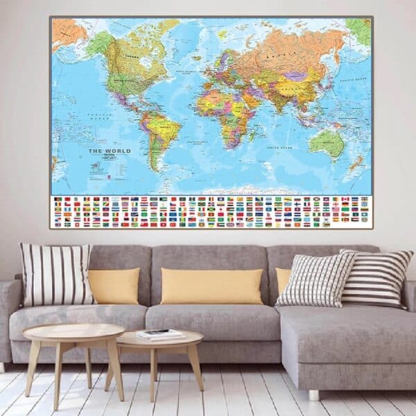 Mappemonde Murale - Enfant