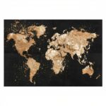 Mappemonde - Noir et Or