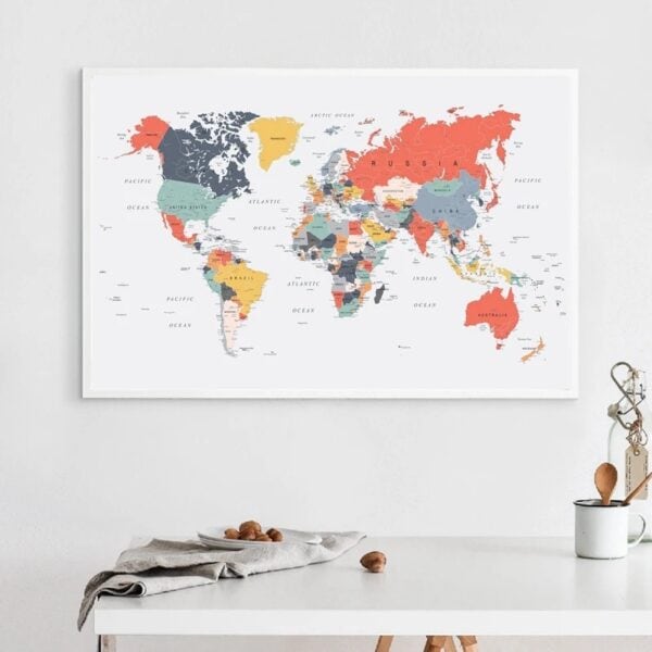 Mappemonde - Toile Mappemonde - Toile