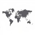Stickers Carte du Monde - Murale