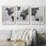 Tableau Carte du Monde = Moderne