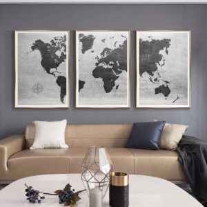 Tableau Carte du Monde = Moderne