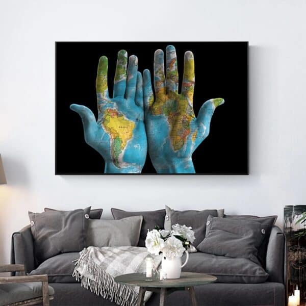 Tableau Carte du Monde - Murale