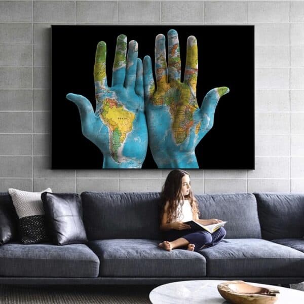 Tableau Carte du Monde - Murale