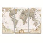 Tableau Carte du Monde - Vintage