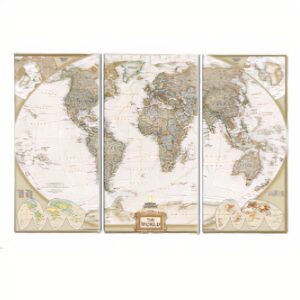 Tableau Carte du Monde - Vintage