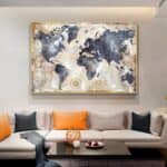 Tableau Mappemonde - Ancien