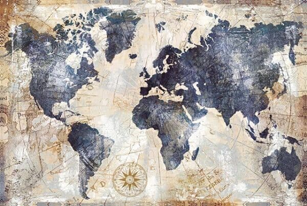 Tableau Mappemonde - Ancien