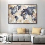 Tableau Mappemonde - Ancien