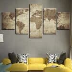 Tableaux Carte du Monde - Ancienne