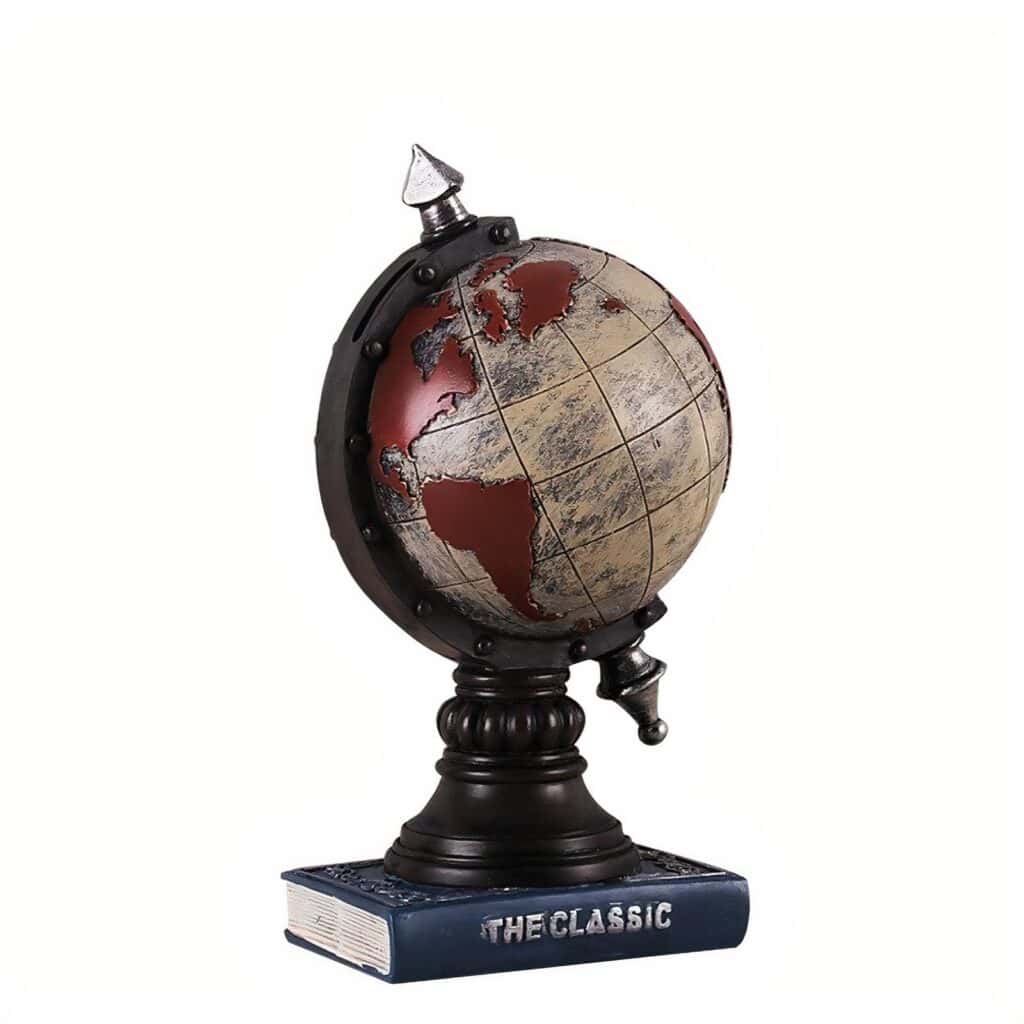 Tirelire  Globe Terrestre