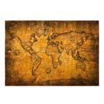 Toile Mappemonde - Ancienne